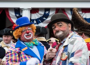 Lexington, Mass.  Patriot Day Parade Clowns 4/14/13