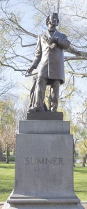 Boston, MA:  Boston Garden, Abolitionist US Sen. Charles Sumner (R-MA) whom a South Carolina Representative tried to murder on the floor of the Senate.  4/25/13