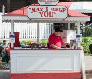 Saratoga, NY:  Race Course Information Booth 8/25/13