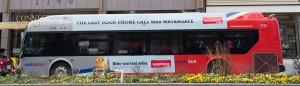 Washington DC:  Bus advert 'The last good phone call was Watergate' 3/7/13