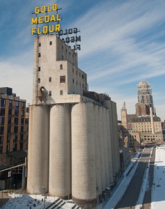 Minneapolis, MN:  Grain Elevators along Mississippi River  3/4/12