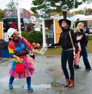 Topsfield, MA:  Topsfield Fair, Chasing Bubbles  9/30/12