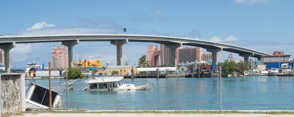 Nassau, BS:  Bridge to Paradise Island & its destination-resort casino  4/6/15