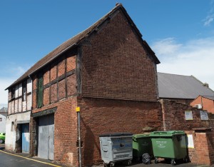 Hereford, England:  16/17th century buildings still in use  7/5/15